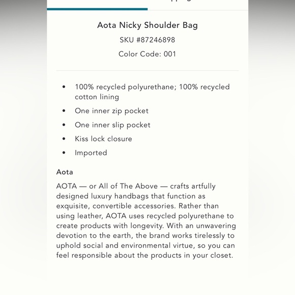 NWT new Anthropologie Aota Nicky shoulder bag faux leather pink gold crossbody - Picture 4 of 17